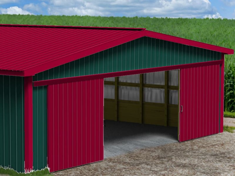 Image of a shed concept for All American Steel Colorizer